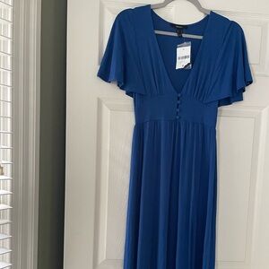 NWT Forever 21 Indigo Maxi Dress Sz Small